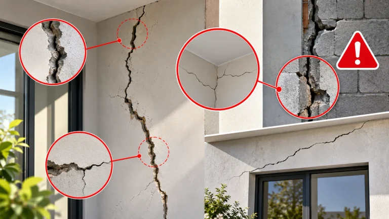 تشققات الجدران في المنزل: متى يكون الشرخ سطحيًا ومتى تحتاج مهندسًا إنشائيًا؟